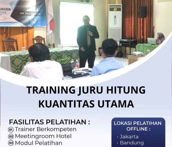 TRAINING JURU HITUNG KUANTITAS UTAMA